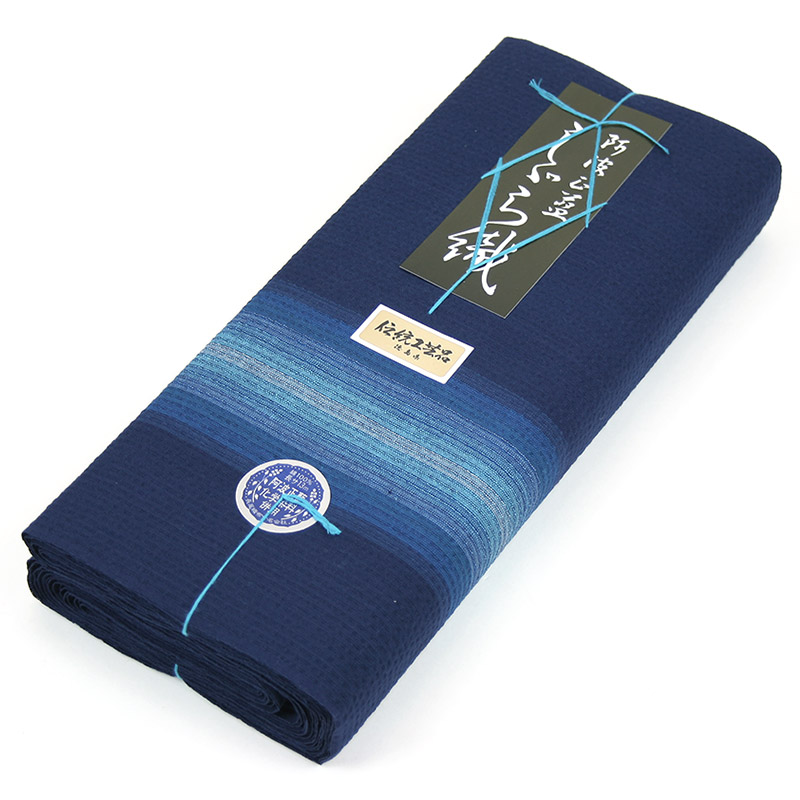 阿波しじら織り 木綿 着物 夏着物 浴衣 コットン着物 単衣きもの《反物