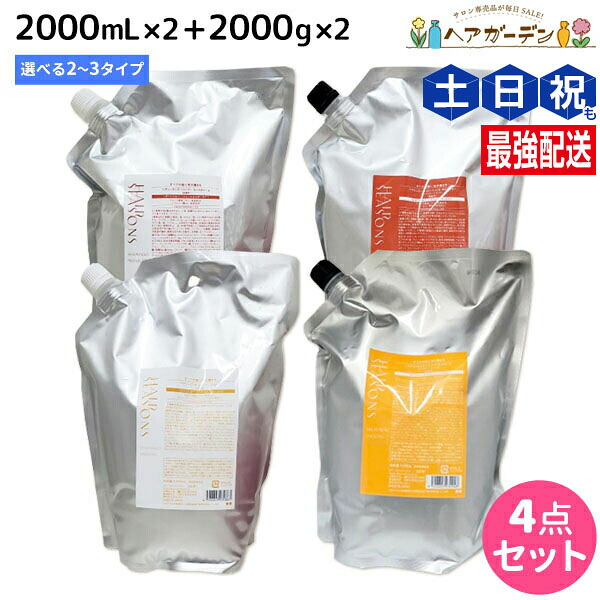 ★最大220円OFFクーポン配布★デミ ヘアシーズンズ シャンプー 2000mL 詰め替え &times;2個 + トリートメント 2000g 詰め替え &times;2個 《スムース・モイスチャー・エクストラ》 選べるセット / 【送料無料】 サロン専売品 美容院 ヘアケア demi｜ヘアガーデン～サンコールタマリス