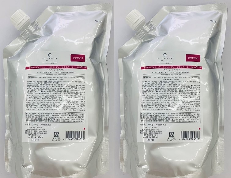 《2個仕掛ける・貨物輸送無料》【デミ】フローディア 手当て ディープモイスト 1000g レフィル 詰め替え用 取りつくろう版 赤ちょうちん一人占め置き目品 ２個仕掛ける