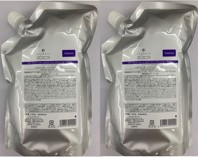 《2個仕掛ける・貨物輸送無料》【デミ】NEW フローディア 手当て スリークライト 1000g レフィル 詰め替え用 取りつくろう版 赤ちょうちん一人占め置き目品 ２個仕掛ける
