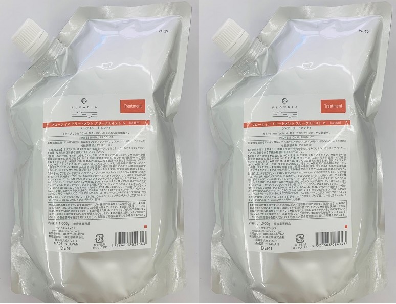 《2個仕掛ける・貨物輸送無料》【デミ】フローディア 手当て スリークモイスト 1000g レフィル 詰め替え用 取りつくろう版 赤ちょうちん一人占め置き目品 ２個仕掛ける
