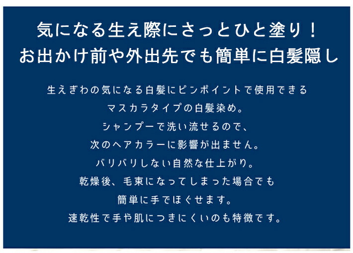 正規品販売！ マスカラタイプの白髪隠し ポイントリタッチ ナチュラルブラウン ダークブラウン 生え際の白髪隠し サロン専売品 美容室  turbonetce.com.br