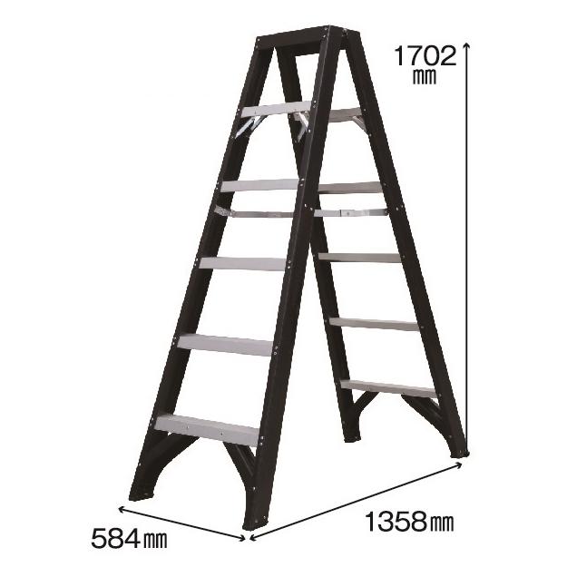 【楽天市場】アルインコ 専用脚立 RSB-180FRP 天板高さ1.702m 質量11.0kg 73mmワイド踏ざん ALINCO （個人宅