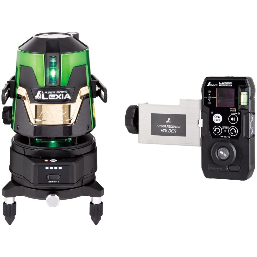 シンワ測定 69742 レーザーロボ ＬＥＸＩＡ51ＡＲ緑であること自動小銃追掛ける回転させる台受光器書き割り