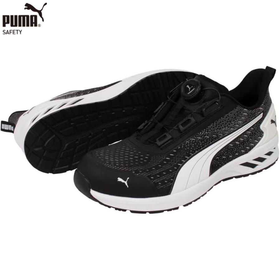 PUMA GLIDE BLACK DISC LOW セーフティシューズ 安全靴 プーマ グライド ブラック ディスク ロー プロスニーカー 64.409.0|ハカリスタ店