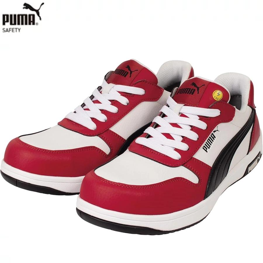 楽天市場】PUMA FRONTCOURT RED LOW セーフティシューズ 安全靴