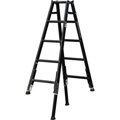 アルインコ 軽量伸縮脚付専用脚立 KARU-180BK 天板高さ1.41-1.70m 質量7.0kg　ALINCO （個人宅配送不可）（北海道・沖縄・離島は送料別途）