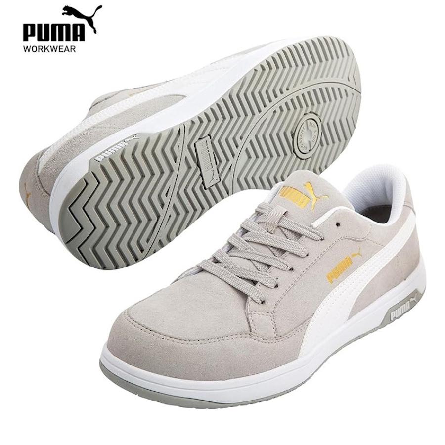 PUMA AIRTWIST2.0 GRAY LOW セーフティシューズ 安全靴 プーマ エアツイスト2.0・グレー・ロー ヘリテイジ プロスニーカー 64.218.0