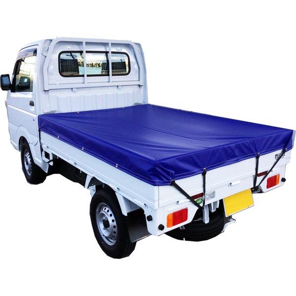 シートマン 軽トラック用 厚手ターポリントラックシート STA-NV (ネイビー) シートサイズ1800 x 2100mm シート厚0.5mm SHEETMAN