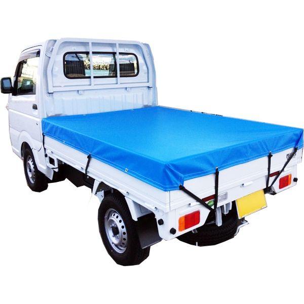 シートマン 軽トラック用 厚手ターポリントラックシート STA-SB (スカイブルー) シートサイズ1800 x 2100mm シート厚0.5mm SHEETMAN|ハカリスタ店