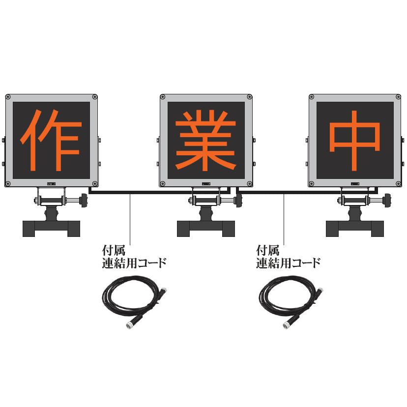 （3台書き割り） キタムラ実業 KOD-001B ソーラー式LED1文字記号書きあらわす器 シングル息吹き NETIS書きとどめる KK-210071-A