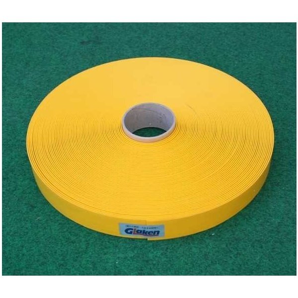 Glaken ブーブーライン（ロールタイプ） 5cm幅 黄 25m巻 BBL5-25G （釘別売り） [駐車場駐 輪場専用ラインテープ 駐車場ライン引き]｜ハカリスタ店