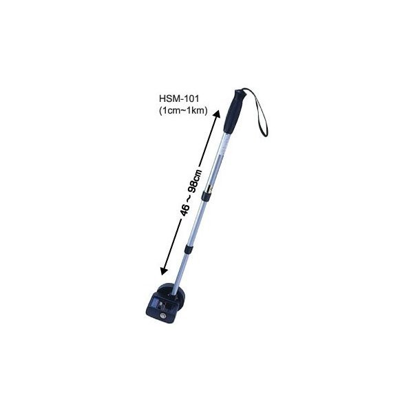 ハイビスカス スティックルメジャー HSM-101 伸縮式 1cm-1km【道路/土木/配管/建築現場/簡易測定/交通事故現場/ウォーキングメジャー】