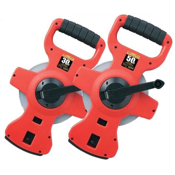 MYZOX マイゾックス 鋼製巻尺 マイスチール 本体 3倍速 50m MYS-50 テープ幅10mm テープ厚0.46mm 重量1200g