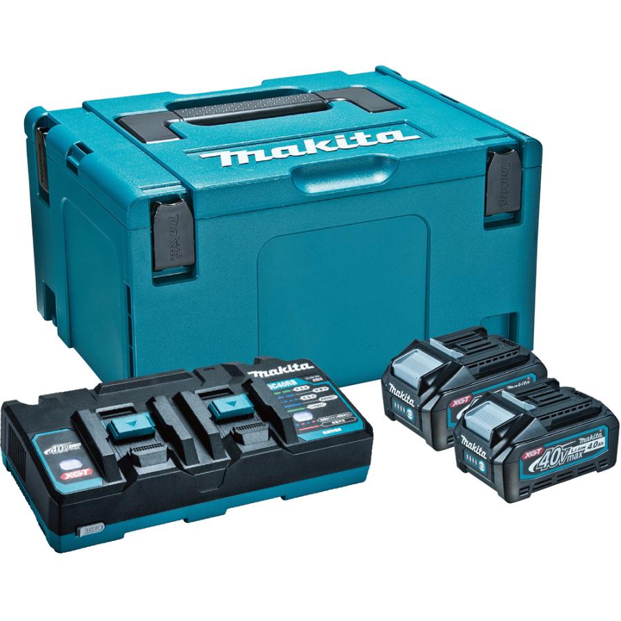 makita マキタ パワーソースキット XGT5（BL4040x2本・2口手っとり早い申し受ける器DC40RB・マック風呂敷き包み手合い3） A-71990 国内置き目品