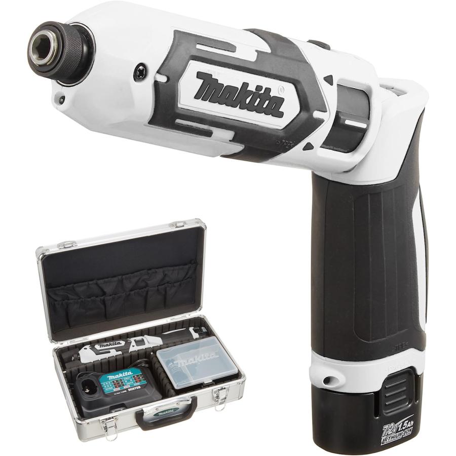 マキタ 充電式ペンインパクトドライバ TD022DSHXW 白 7.2V バッテリBL0715x2本・充電器DC07SB・アルミケース付 makita 18,755円