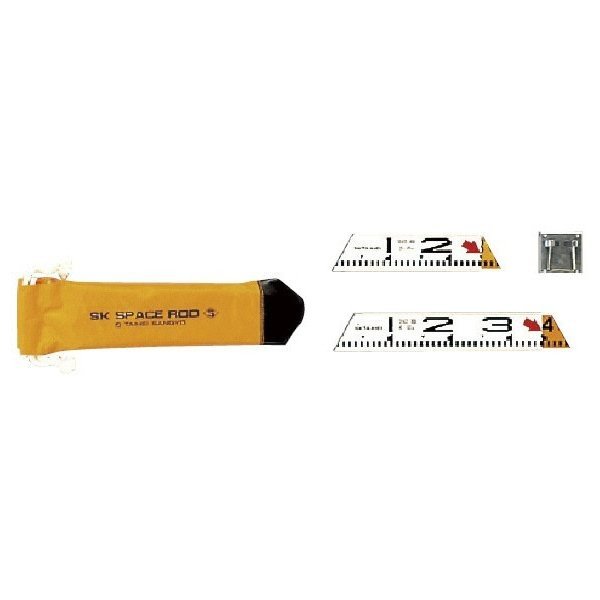 SK|TAIHEI 大平産業 スペースロッドセット Sセット SPR-S 【標尺/測量/管内寸法測定/法面測定/鉄筋測定/テトラポット寸法測定/伸縮ロッド/施工写真/工事写真】