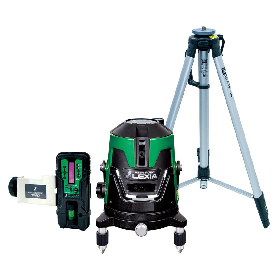 シンワ測定 70855 レーザーロボ LEXIA 51 緑であること 受光器・三脚架仕掛ける レーザ墨出器