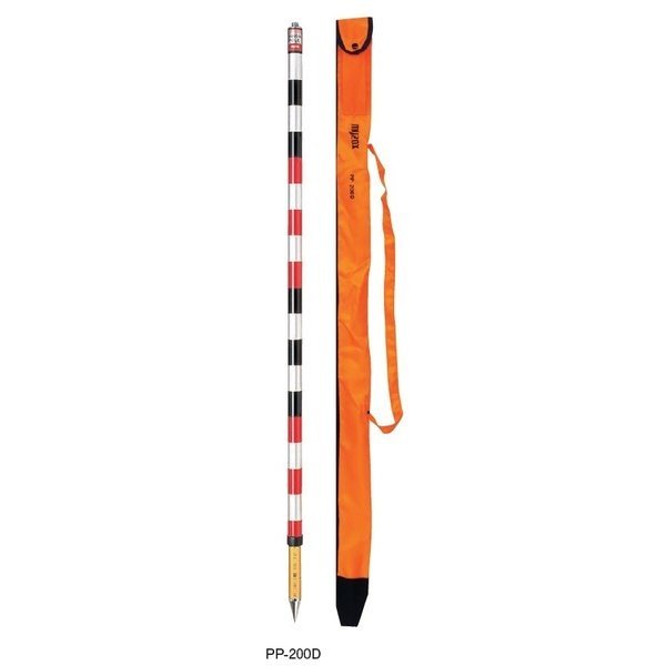 MYZOX マイゾックス プリズムポール（Dタイプ） PP-200D2 2m2段 全縮寸法1160mm 【測量/土木/建築/工事】