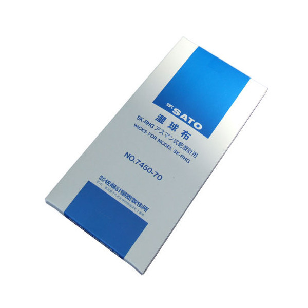 佐藤計量器アスマン式通風乾湿計SK-RHG専用湿球布60本入｜計量器専門店　はかろう会