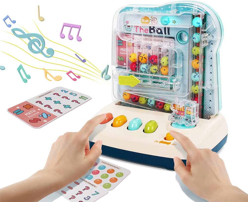 パズルローリングボールゲーム機 数字パズル 子供のおもちゃ 知育玩具 数字 活脳 色形認知 指先訓練 学習玩具 おもちゃ 6歳以上子供たち 4,536円