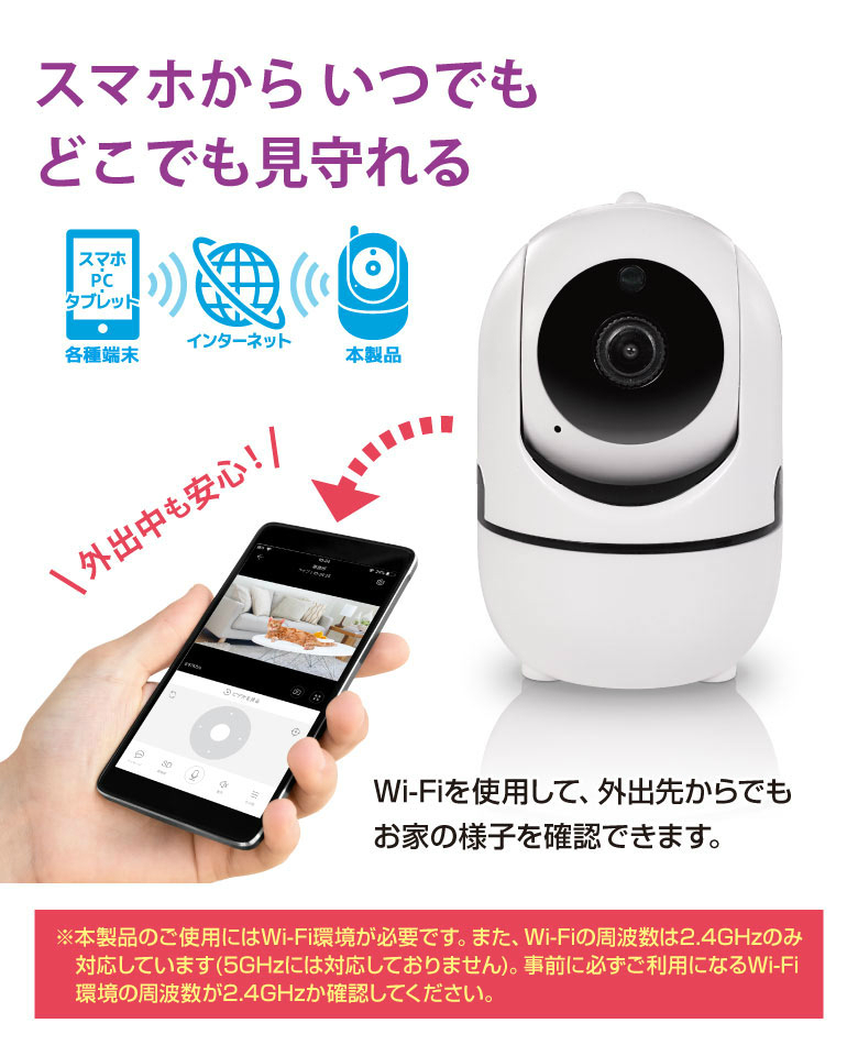 楽天市場 楽天1位 ベビーモニター 見守りカメラ ペットカメラ 防犯カメラ ベビーカメラ 監視カメラ ペットモニター 小型カメラ みまもりカメラ 自動追跡 日本語アプリ 200万画素 技適取得済み 6ヶ月保証 Wifi ネットワークカメラ Webカメラ 無線 スマホ 自動追尾 遠隔