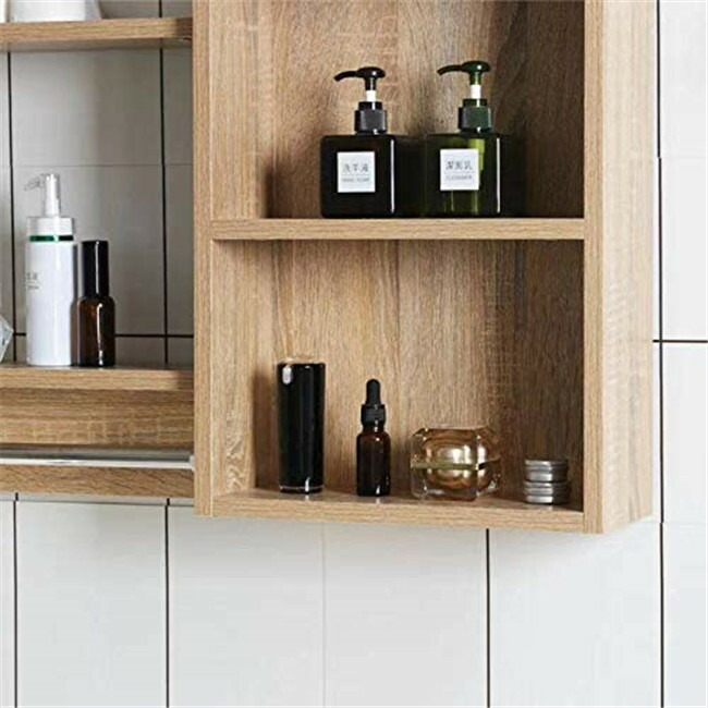 在庫限り お値上げ前に 洗面化粧台 ミラーキャビネット おしゃれ バスルーム防水キャビネット 壁掛け鏡 ウォールミラー 壁掛けミラー 壁飾り鏡 浴室化粧鏡 木製60x70cm Tbset Com