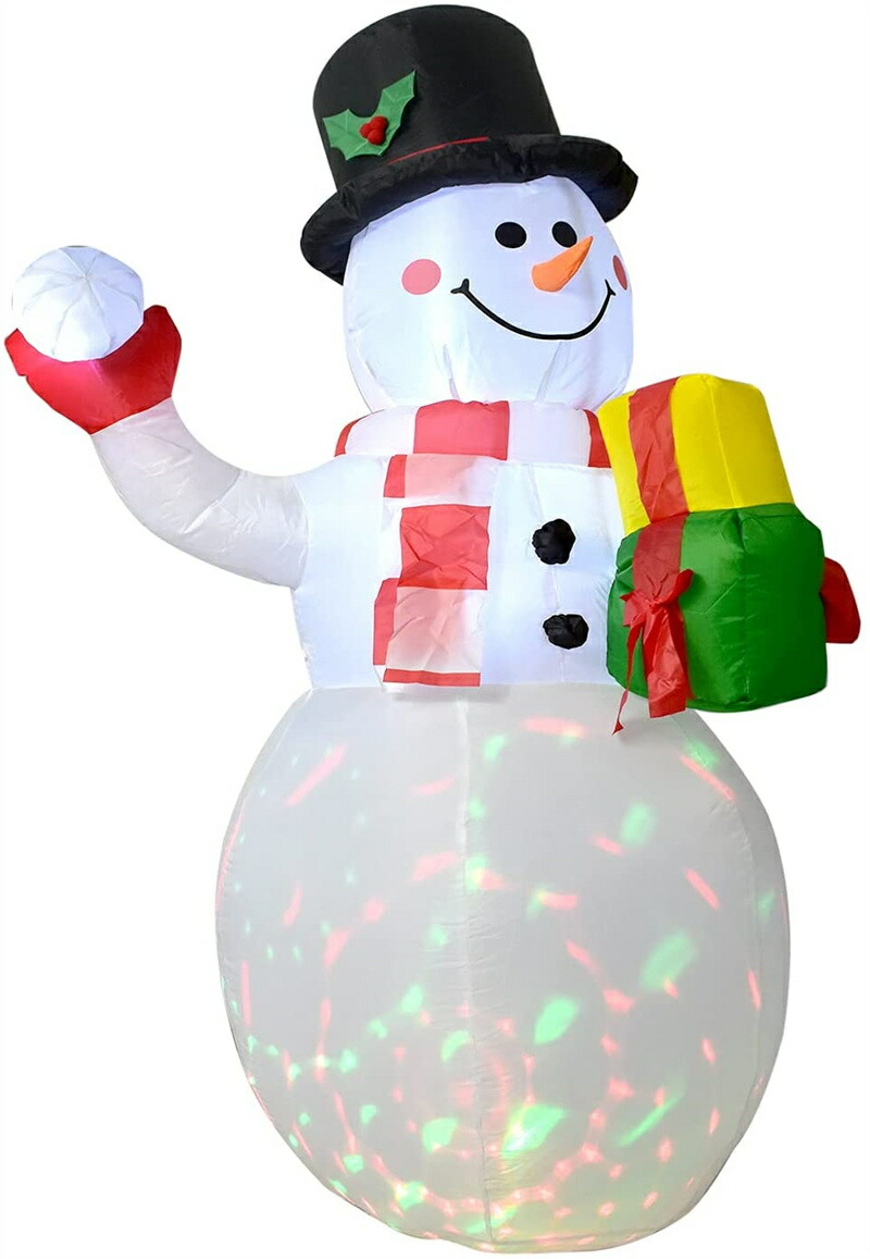 人気提案 クリスマス 光る 雪だるま サンタクロースLED付き 膨張式 クリスマス飾り ハロウィーン クリスマス装飾品 ハロウィーン飾り エアー看板  サンタさん かわいい 雰囲気作り 自動点灯 ガーデン プレゼント