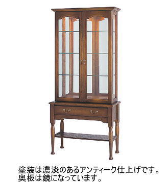 75幅キュリオケース(HK570)・こだわりのデザインとアンティーク仕上げが美しい気品溢れるキュリオケース。「穂高(ほだか)」シリーズ[正規品] 228,250円