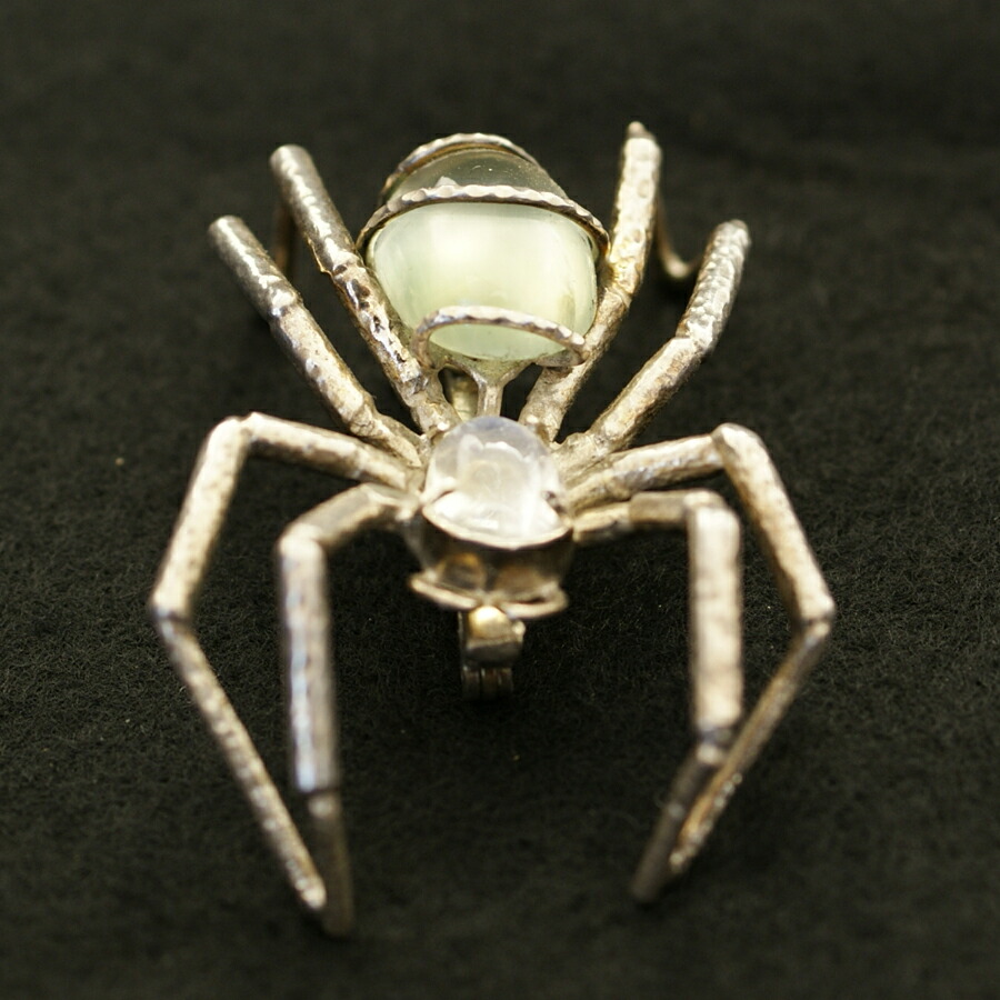 送料無料 楽天市場 ブルームーンストーンのシルバーネックレス ブローチ クモ 銀で精巧に作られたブローチピン付きペンダントネックレス ネックレストップ付き シルバーチェーン付 結婚式 入学式に 無垢材の家具通販 箱屋の八代目 正規店仕入れの