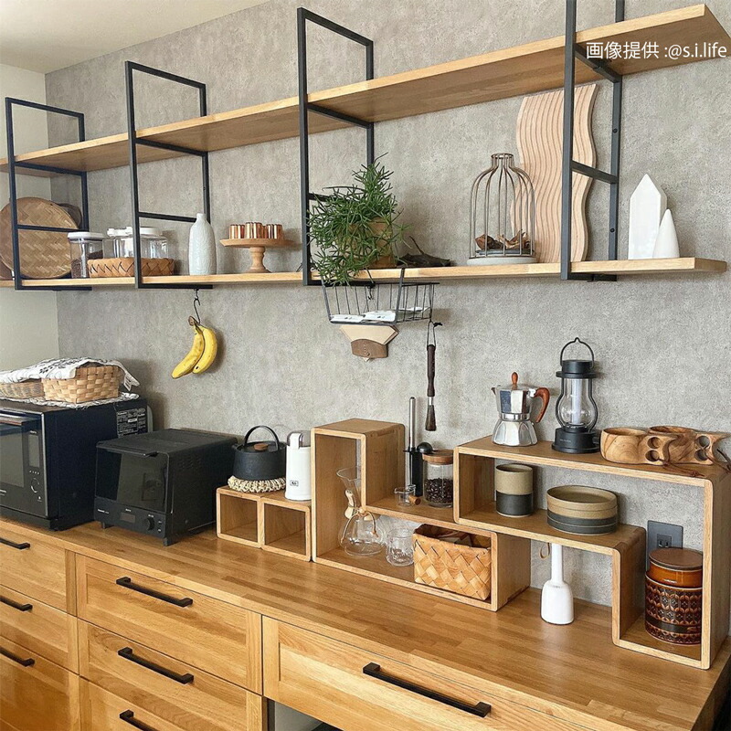 オープンシェルフ 棚　ラック シェルフ L型ラック　 検）箱屋の箱ラック 箱屋の箱ラック オープンシェルフ オープンラック プランターシェルフ