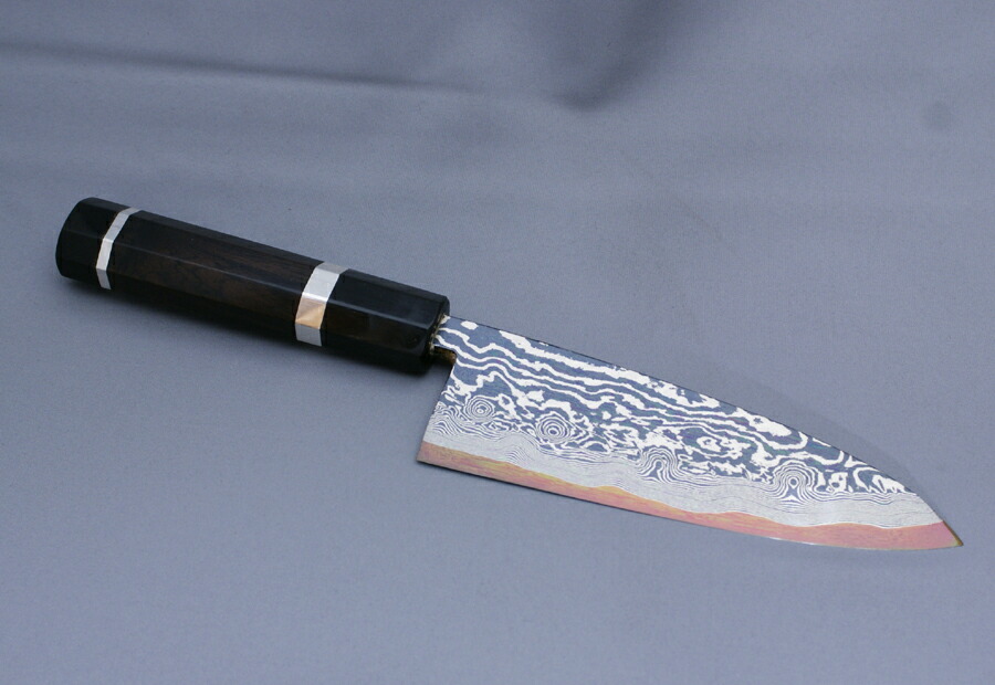 楽天市場】青一 ダマスカス 黒檀 刺身 330mm 實光包丁(堺包丁