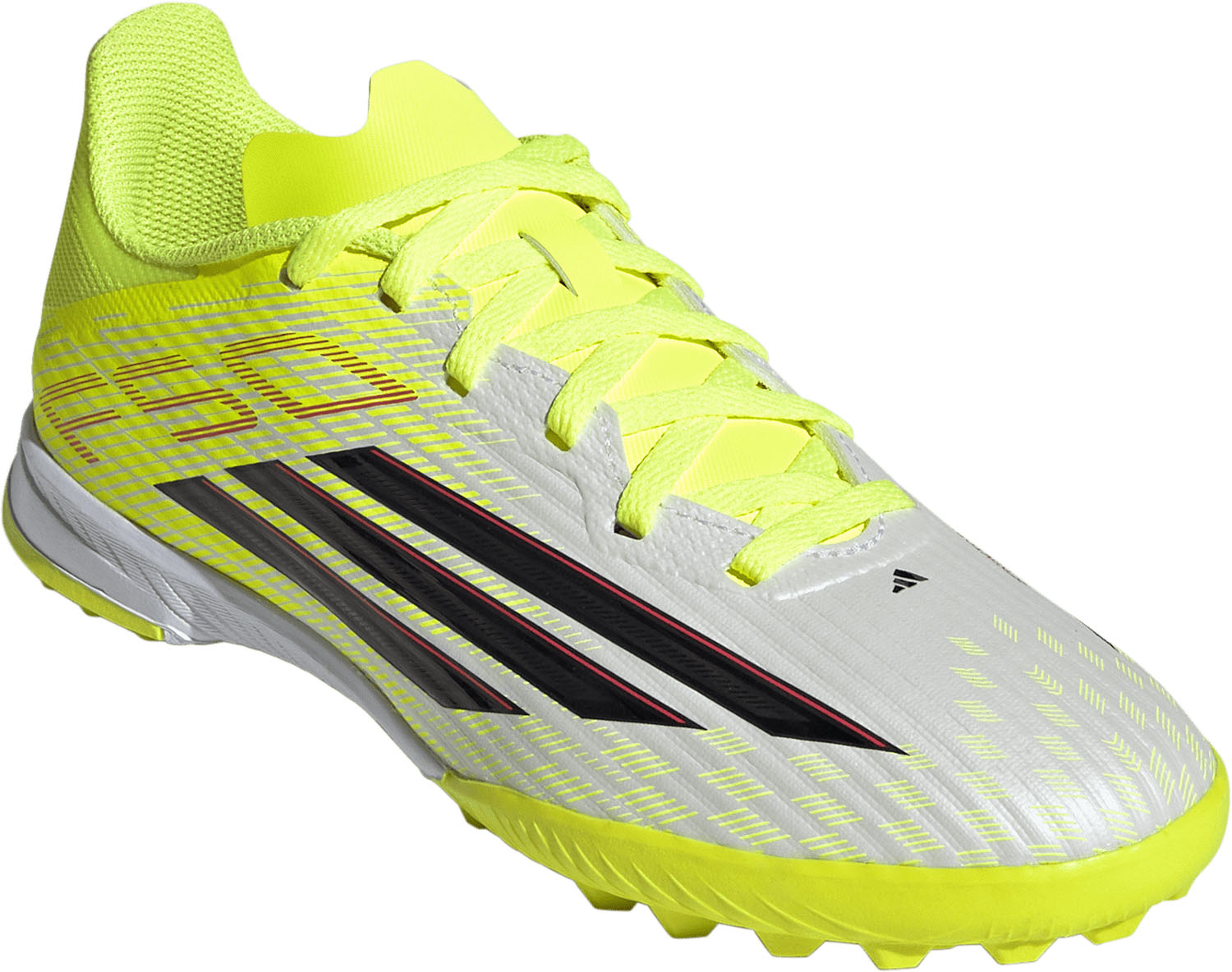 adidas （アディダス） サッカー スパイク F50 リーグ サッカー キッズ / ターフ用（トレーニングシューズ） 【イエロー/ブラック/レッド】 JR9018 スパイクＪＲターフ トレーニングシューズ ジュニア・キッズ 子供用 イエロー 黄 黒 赤 26Q1 {SK}