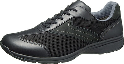 asahi shoes （アサヒシューズ） 医学的ウォーク スニーカー MS-C 黒いこと 【黒いこと】 KV77203 シューズ・靴 メンズ 成人男性用 黒いこと 黒 25 {SK}