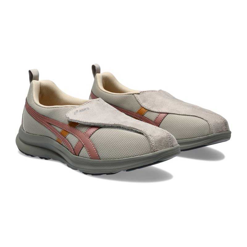 asics商事（アシックス商事） シューズ 靴 ウォーキングシューズ LIFEWALKER（ライフウォーカー） 1242A018 250 【ベージュ/ピンクベージュ】 レディース 女性用 リハビリ 介護 室内用 屋外用 健康体操 運動 マジックテープ 軽量 灰 BG/PINK BG {SK}