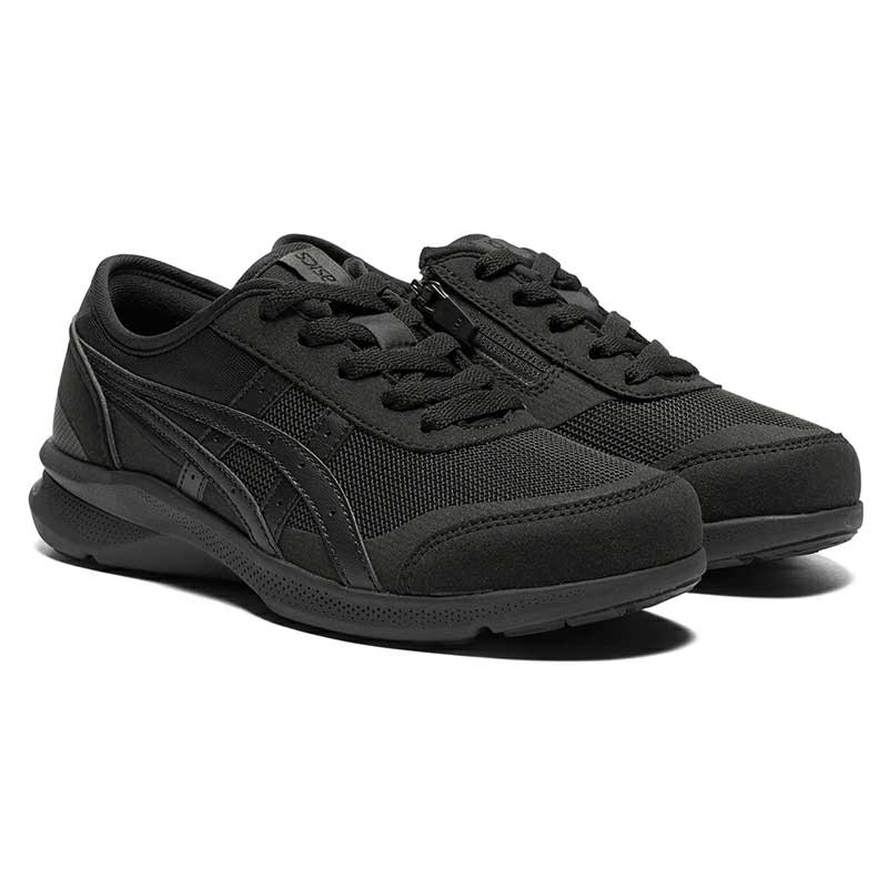 asics商事(アシックス商事) シューズ 靴 ウォーキングシューズ WELLNESS WALKER(ウェルネスウォーカー) HADASHIWALKER(ハダシウォーカー) 1292A066 001 【ブラック×ブラック】 レディース 女性用 スニーカーカジュアル 裸足感覚 消臭 快適機能 安定 黒 BLACK/K {SK}