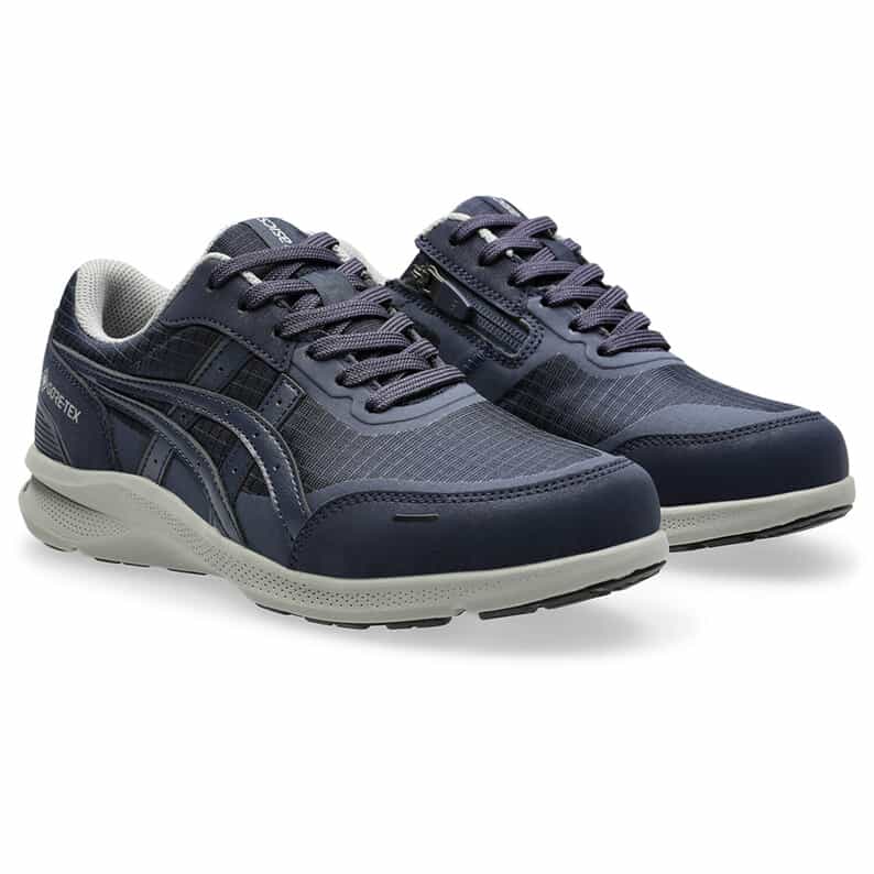 asics商事（アシックス商事） 靴・シューズ ローカットスニーカー WELLNESS WALKER （ウェルネスウォーカー） ハダシウォーカー レディース GORE-TEX防水 3E相当 ネイビーブルー/ネイビーブルー 1292A074 400 ウォーキング 散歩 日常 旅行 レディース 女性用 紺/紺 25 {SK}
