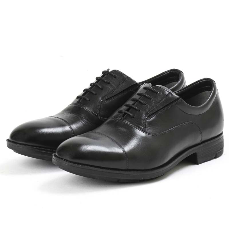 asics商事（アシックス商事） ビジネスシューズ texcy luxe（テクシーリュクス） 【ブラック】 TU-8005 008 メンズ 男性用 紳士靴 ストレートチップ レース ラウンド 生活防水 消臭 抗菌 黒 {SK}