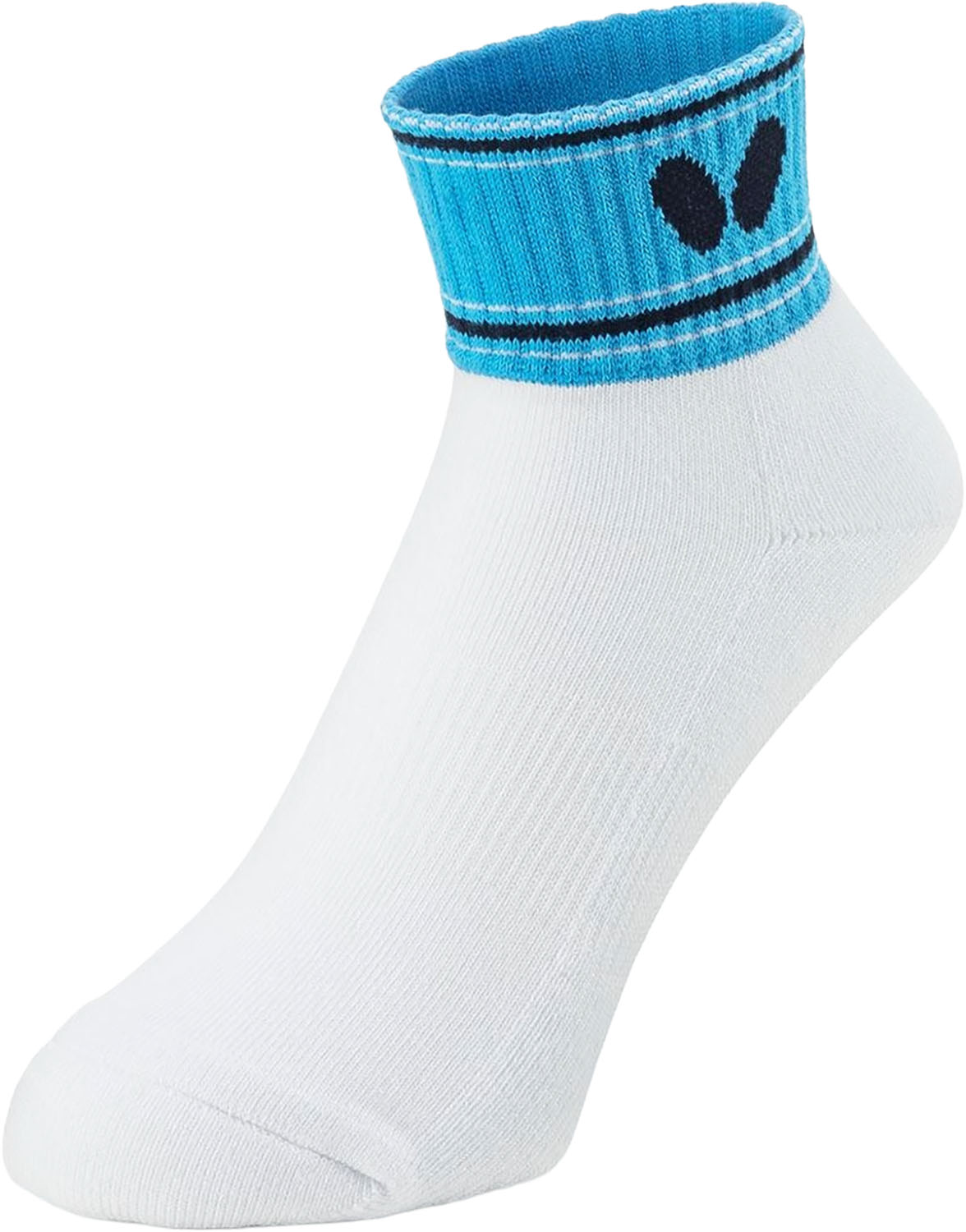 Butterfly （バタフライ） 卓球 ソックス クライド・ソックス 【ブルー】 92600 123 ソックス ソックス メンズ・レディース 男性用・女性用 タマス ホワイト 青 2026 {NP}画像