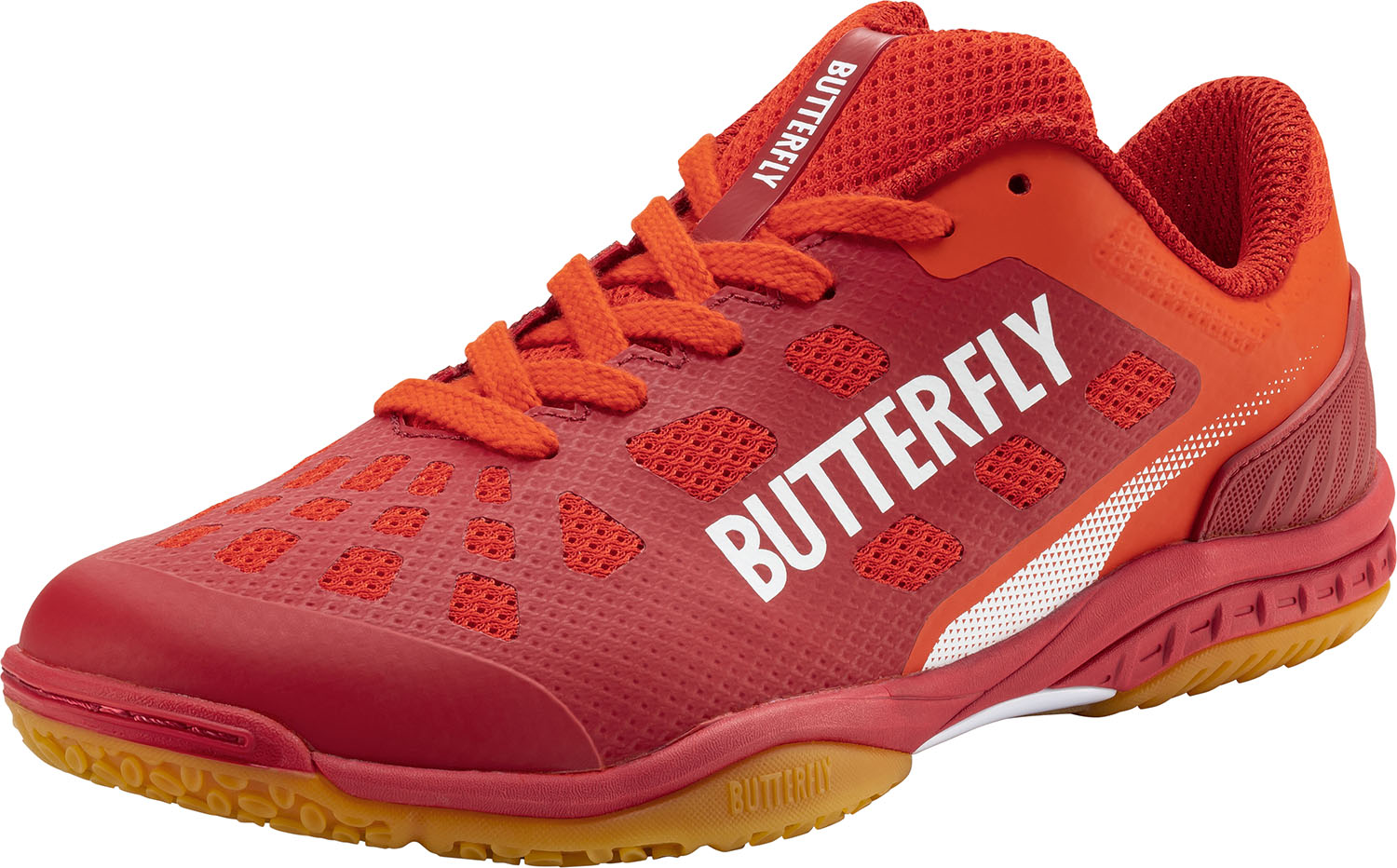 Butterfly （バタフライ） 卓球 シューズ レゾライン レバリス 【フラッシュレッド】 93710 007 シューズ スニーカー メンズ・レディース 男性用・女性用 赤 2024 {SK}