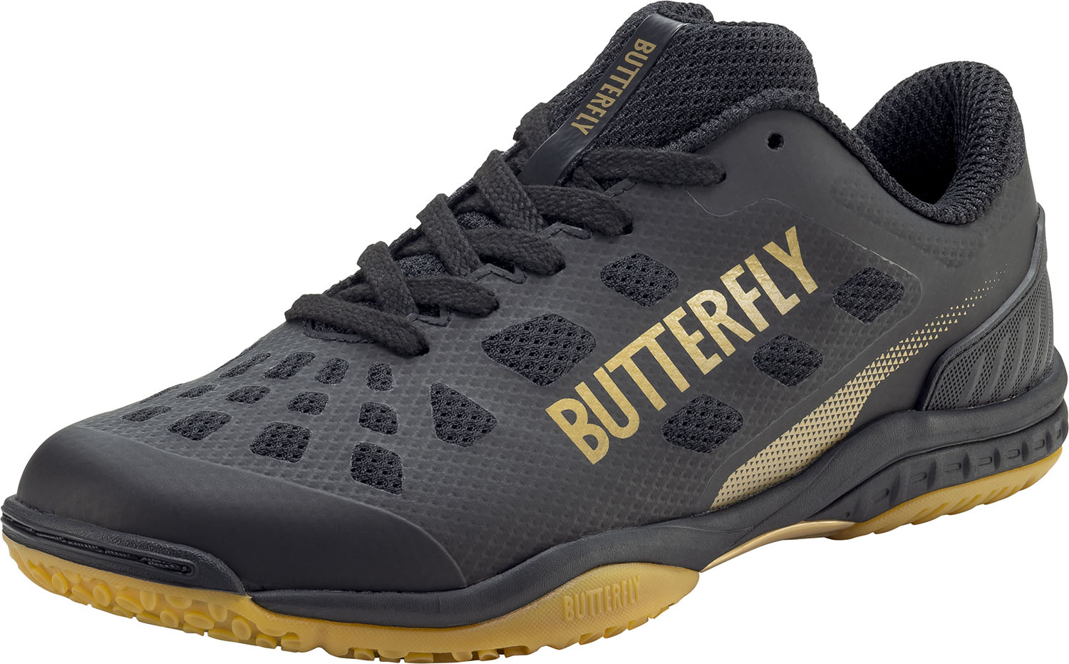 Butterfly （バタフライ） 卓球 シューズ レゾライン レバリス 【ステルスブラック】 93710 968 シューズ スニーカー メンズ・レディース 男性用・女性用 黒 2024 {SK}｜hakozume
