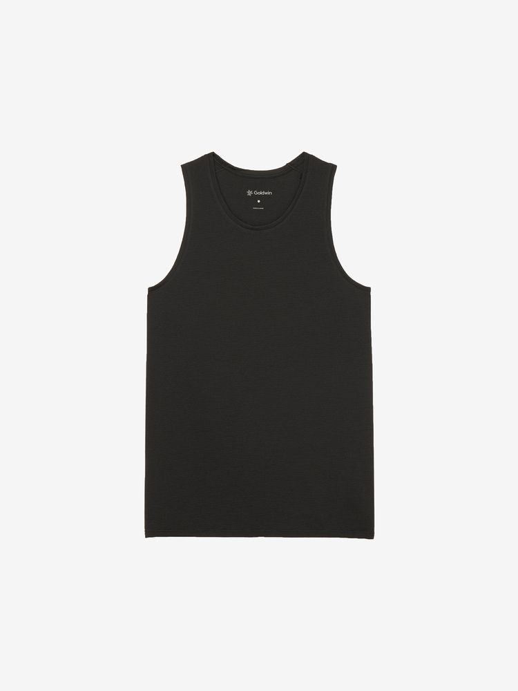 C3fit （シースリーフィット） ボディーケア シャツ ウールブレンドメッシュタンク（C3fit／メンズ） 【ブラック】 GC84301 BK メンズ 男性用 ゴールドウイン ブラック 黒 {NP}｜hakozume
