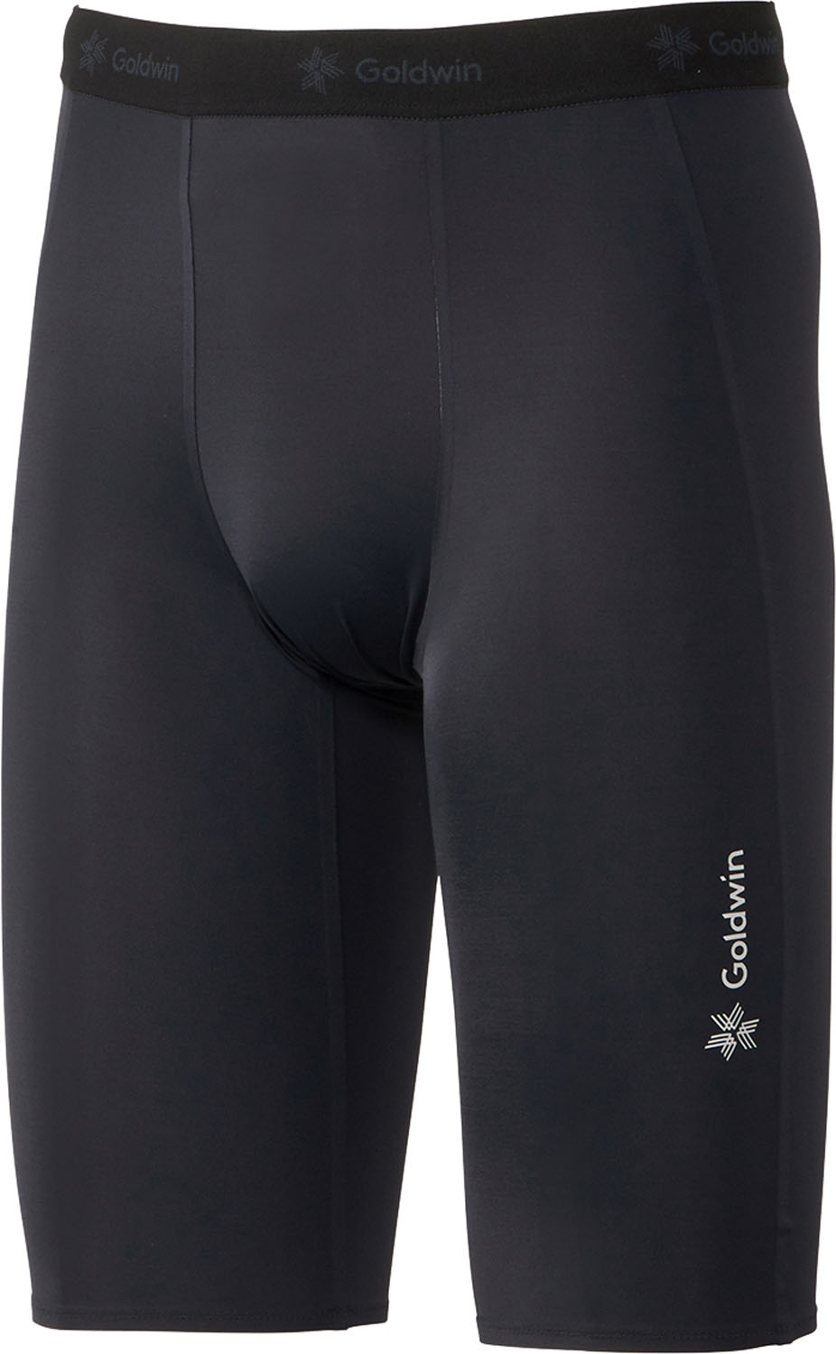 C3fit (シースリーフィット) ボディーケア ゲームシャツ・パンツ コンプレッション ハーフタイツ 【ブラック】 GC04366 BK ストレッチパンツ ハーフタイツ メンズ 男性用 ゴールドウイン ブラック 黒 24FW {NP}