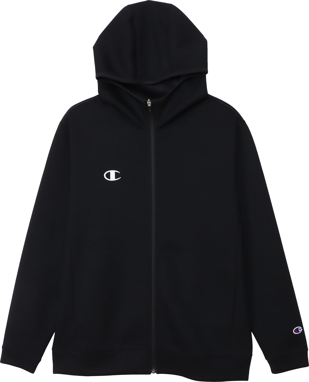 Champion (チャンピオン) マルチスポーツ トレーニングウェア ZIP HOODED JACKET 【ブラック】 C3-BS110 090 WUPニットジャケット パーカー メンズ・レディース 男性用・女性用 ブラック 黒 24FW {NP} ≪TEAM≫