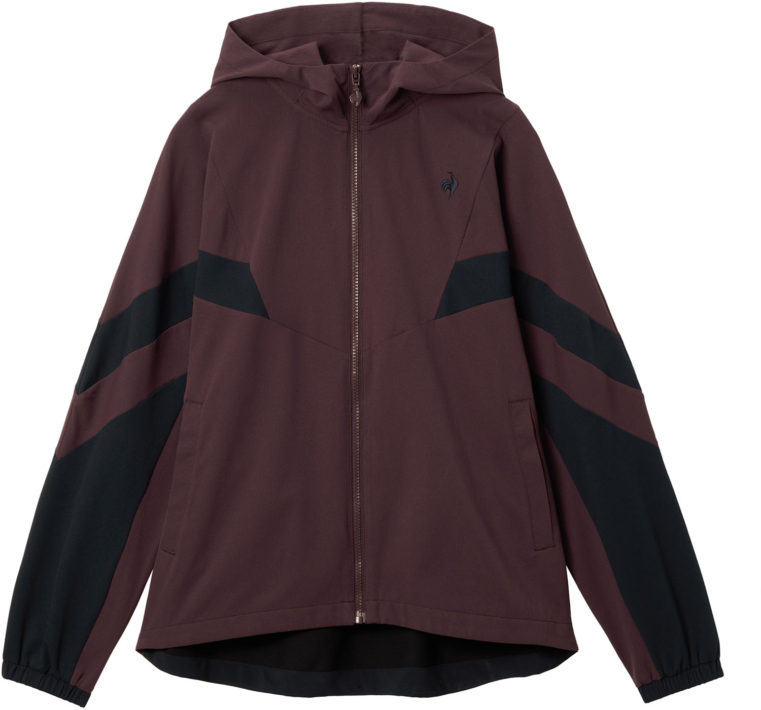 le coq sportif （ルコックスポルティフ） マルチスポーツ トレーニングウェア ヒートナビクロスジャケット 【レッド】 LT5FJK21L WR00 トレーニングシャツウィメン・ ジャケット レディース 女性用 デサントジャパン スポーツ・アリーナ ワインレッド 赤 25FW {SK}