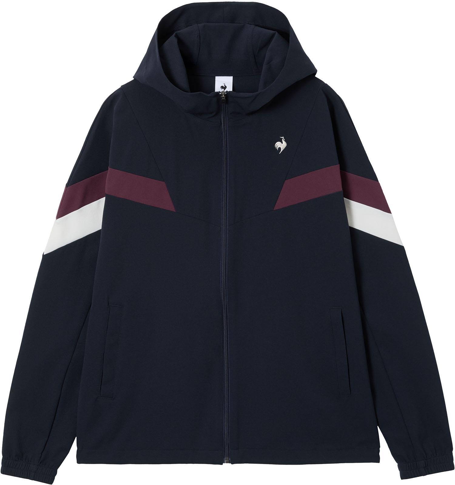 le coq sportif （ルコックスポルティフ） マルチスポーツ トレーニングウェア ヒートナビクロスジャケット 【ネイビー】 LT5FJK21M NV00 トレーニングシャツメンズ ジャケット メンズ 男性用 デサントジャパン スポーツ・アリーナ ネイビー 紺 25FW {SK}