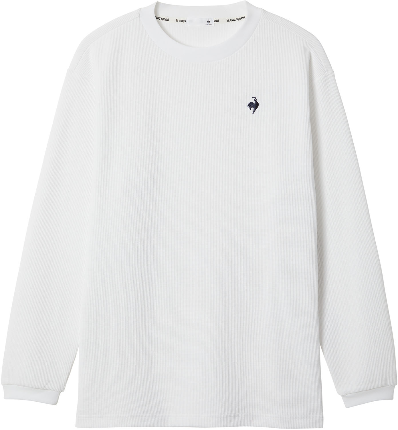 le coq sportif （ルコックスポルティフ） マルチスポーツ Ｔシャツ ヘランカワッフル長袖Tシャツ 【ホワイト】 LT5FLT00M WH00 ロングＴシャツメンズ ロングスリーブ メンズ 男性用 デサントジャパン スポーツ・アリーナ ホワイト 白 25FW {NP}