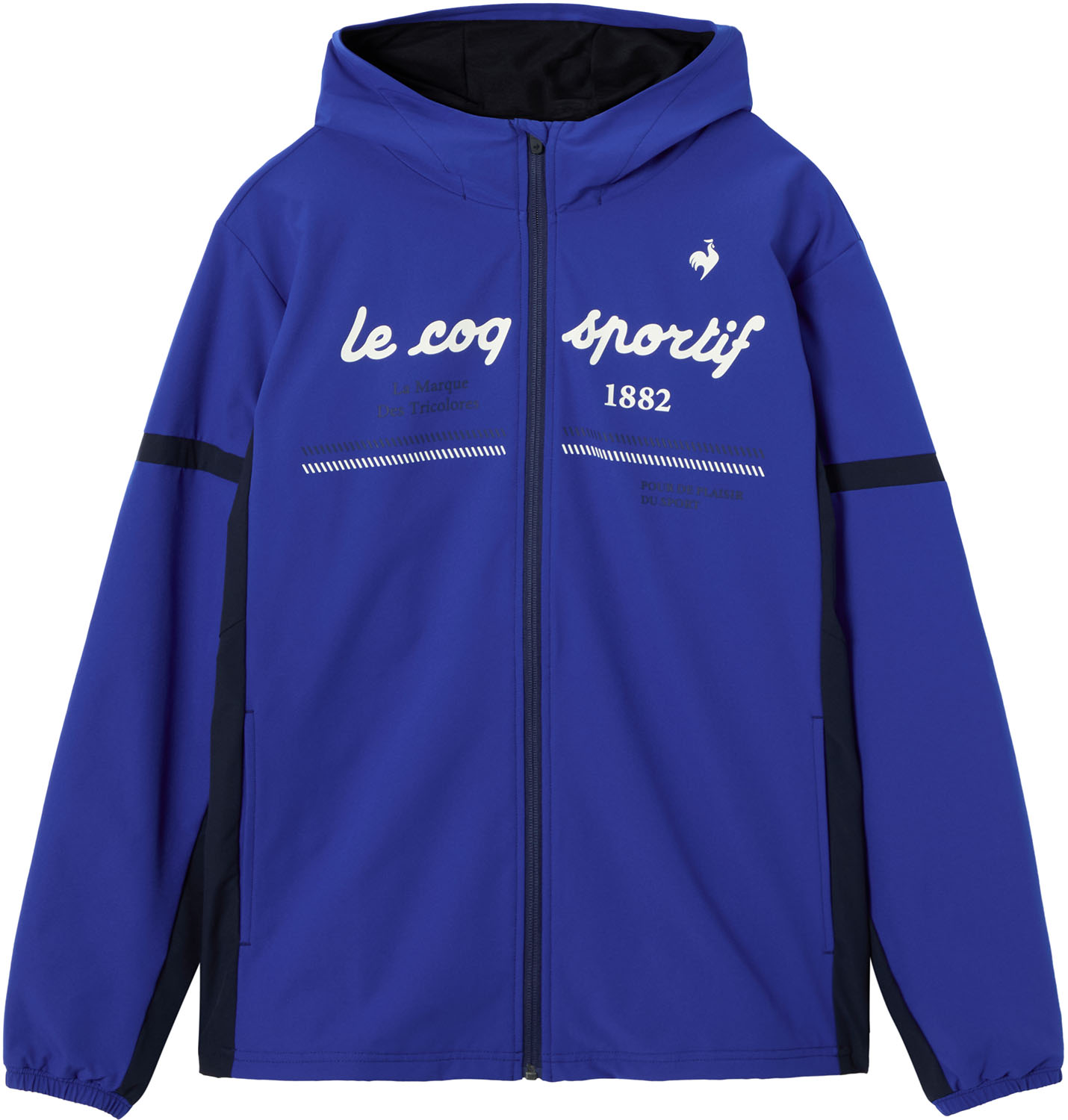 le coq sportif （ルコックスポルティフ） マルチ運動競技 陳列場御召しもの 裏起毛ウィンドブレーカージャケット 【青碧】 LT5FWB30M BL00 ウインドシャツメンズ 上衣 メンズ 成人男性用 デサントジャパン 運動競技・闘技場 青碧 青 25FW {SK}