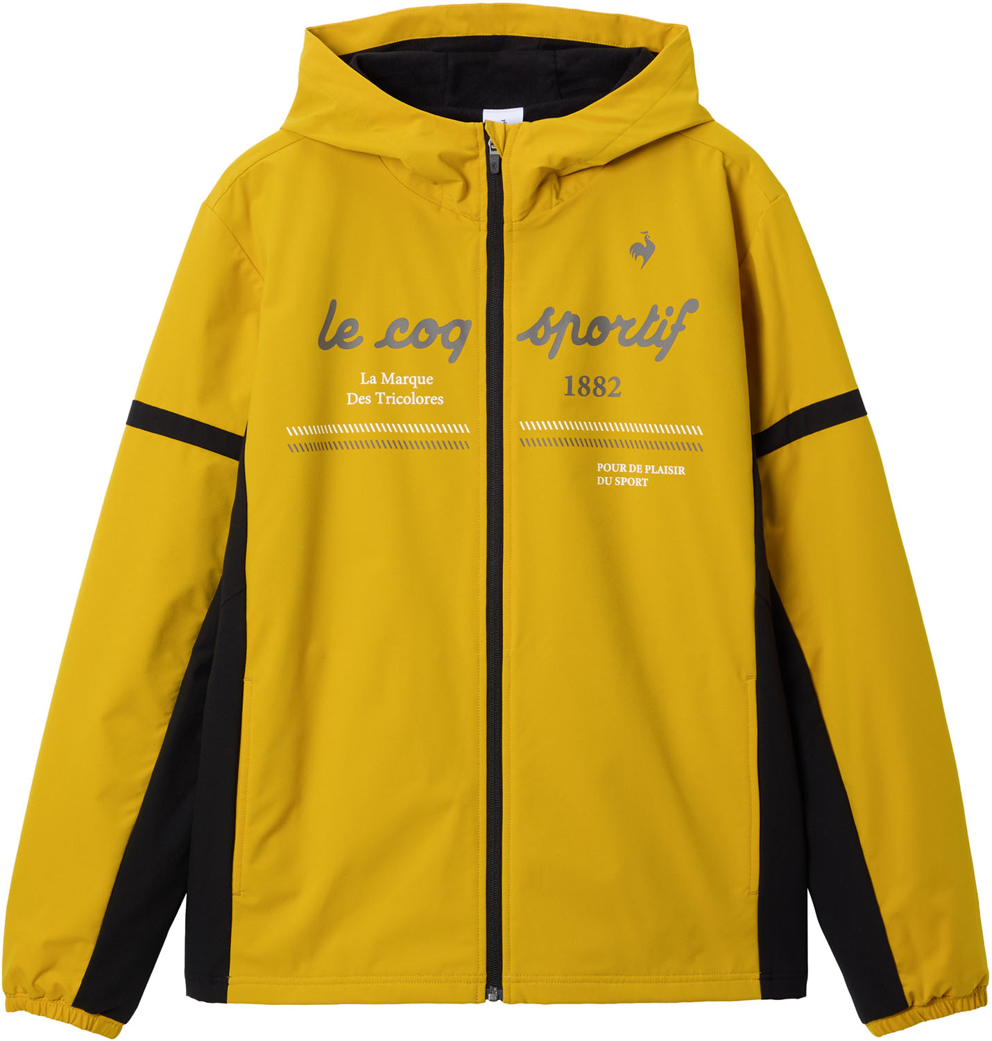 le coq sportif （ルコックスポルティフ） マルチ運動競技 陳列場御召しもの 裏起毛ウィンドブレーカージャケット 【黄色】 LT5FWB30M YL00 ウインドシャツメンズ 上衣 メンズ 成人男性用 デサントジャパン 運動競技・闘技場 黄色 黄 25FW {SK}