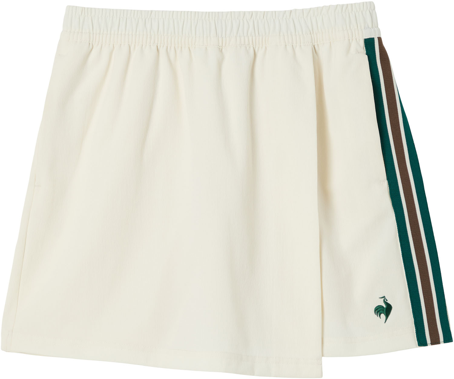 le coq sportif （ルコックスポルティフ） 心地よい スラックス・スコート リブクロス キュロットスコート 【白いこと】 LU5FSK00L WH01 キュロットウイメンズ スカート レディース お上さん用 デサントジャパン 運動競技・競技場 白いこと 白 25FW {NP}